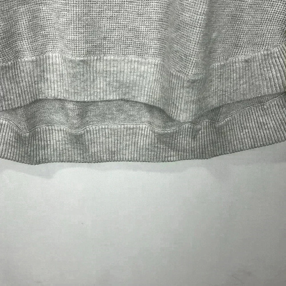 Evolution Womens Hoodie XXL Forest Green Gray Waffle Knit Pullover Hi-Lo Hem New - Picture 8 of 13